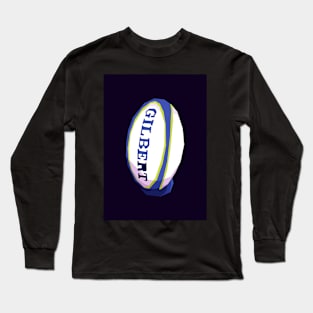 rugby ball sport pop art Long Sleeve T-Shirt